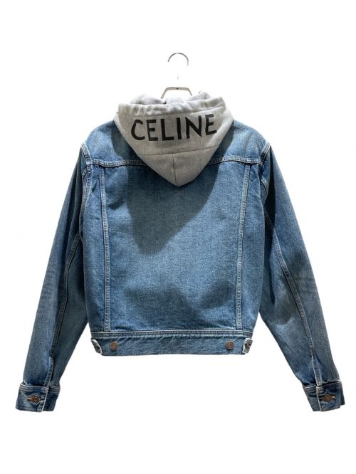 CELINE（セリーヌ）CELINE (セリーヌ) トラッカージャケット ブルー×グレー サイズ:Sの古着・服飾アイテム