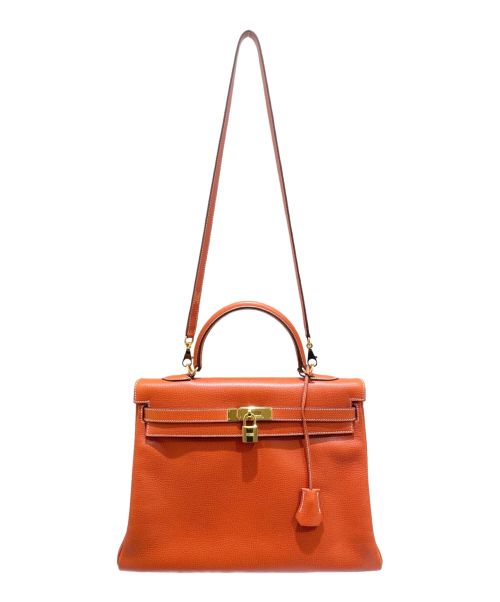HERMES（エルメス）HERMES (エルメス) ケリー35 オレンジ系 サイズ:35の古着・服飾アイテム
