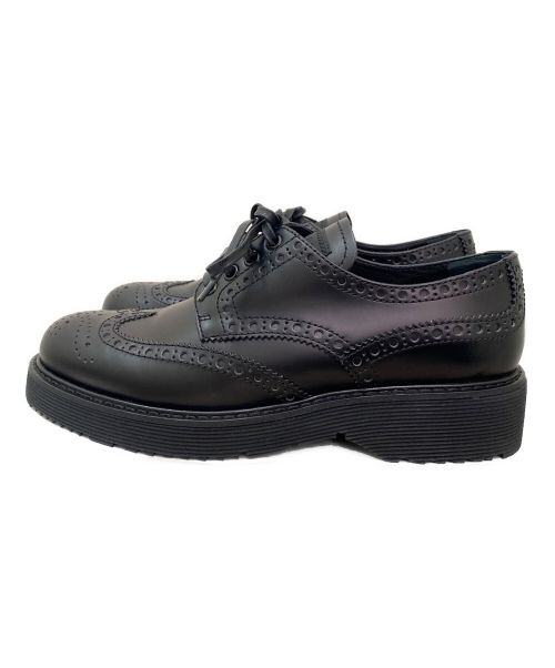 PRADA SPORTS（プラダスポーツ）PRADA SPORTS (プラダスポーツ) ウィングチップシューズ ブラック サイズ:37の古着・服飾アイテム