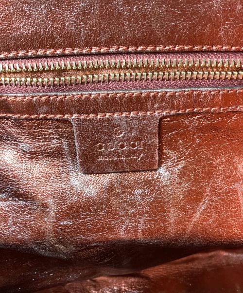 GUCCI（グッチ）GUCCI (グッチ) Interlocking G shoulder bag（インターロッキングGショルダーバッグ） ベージュ×ボルドーの古着・服飾アイテム