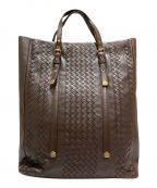 BOTTEGA VENETAボッテガベネタ）の古着「レザートートバッグ」｜ブラウン
