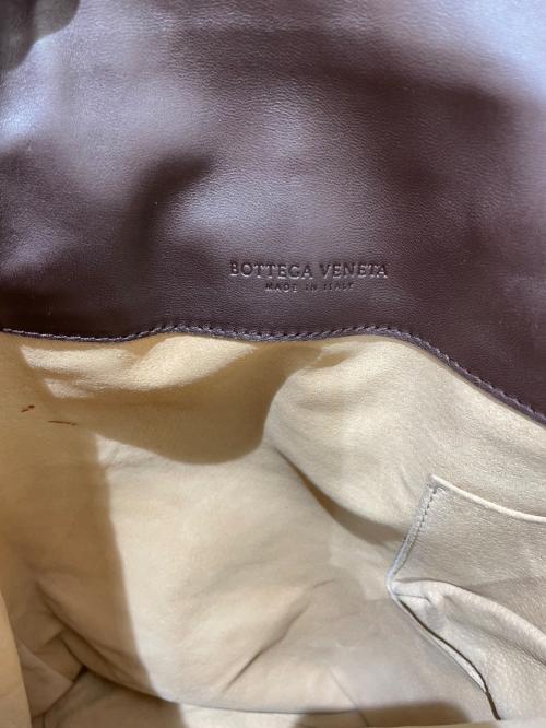 BOTTEGA VENETA（ボッテガベネタ）BOTTEGA VENETA (ボッテガベネタ) レザートートバッグ ブラウンの古着・服飾アイテム