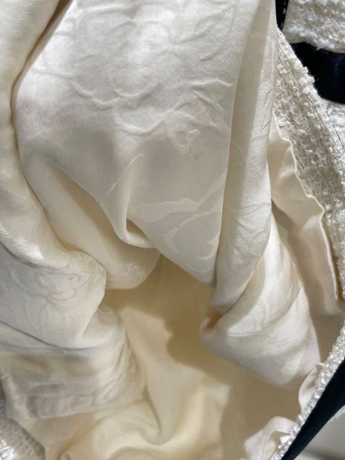 CHANEL（シャネル）CHANEL (シャネル) ツイードワンピース ホワイト サイズ:36の古着・服飾アイテム