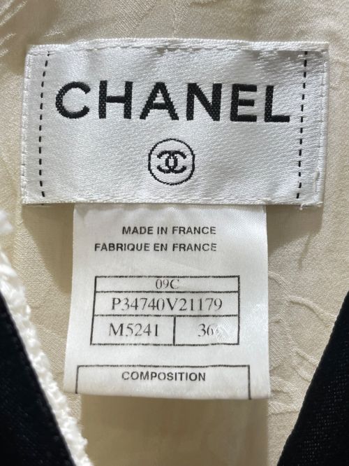 CHANEL（シャネル）CHANEL (シャネル) ツイードワンピース ホワイト サイズ:36の古着・服飾アイテム