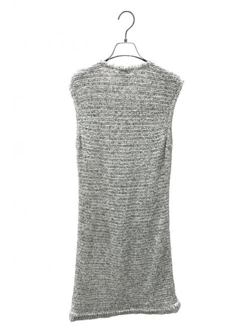 CHANEL（シャネル）CHANEL (シャネル) ツイードワンピース ホワイト サイズ:42の古着・服飾アイテム