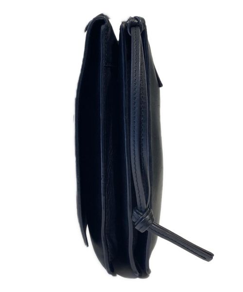 LOEWE（ロエベ）LOEWE (ロエベ) ガゼット アナグラムショルダーバッグ ブラックの古着・服飾アイテム