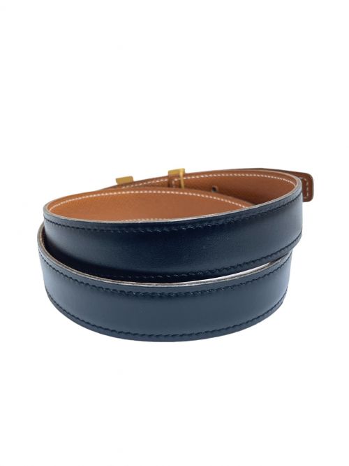 HERMES（エルメス）HERMES (エルメス)  コンスタンス リバーシブル Hベルト  ブラック サイズ:70の古着・服飾アイテム