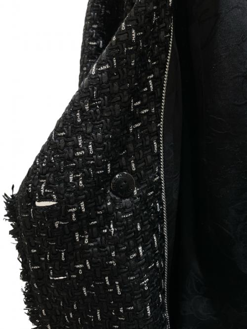 CHANEL（シャネル）CHANEL (シャネル) tweed jacket ブラック サイズ:34の古着・服飾アイテム