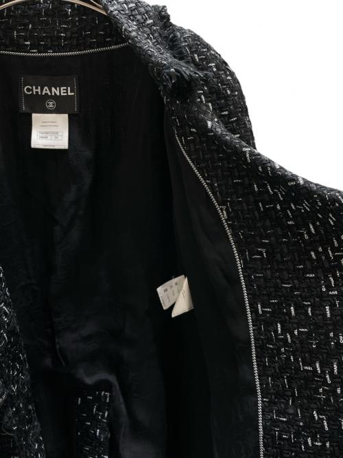 CHANEL（シャネル）CHANEL (シャネル) tweed jacket ブラック サイズ:34の古着・服飾アイテム