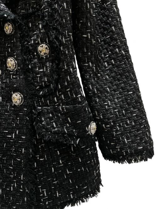 CHANEL（シャネル）CHANEL (シャネル) tweed jacket ブラック サイズ:34の古着・服飾アイテム