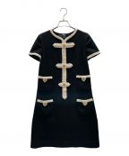 CHANELシャネル）の古着「Tweed dress」｜ブラック×ベージュ