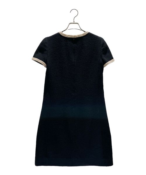 CHANEL（シャネル）CHANEL (シャネル) Tweed dress ブラック×ベージュ サイズ:36の古着・服飾アイテム