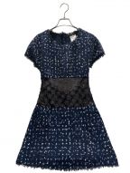 CHANELシャネル）の古着「Tweed dress」｜ネイビー