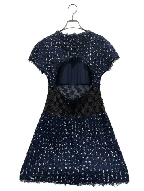 CHANEL（シャネル）CHANEL (シャネル) Tweed dress ネイビー サイズ:34の古着・服飾アイテム