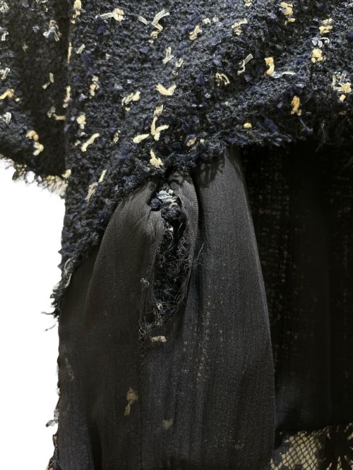 CHANEL（シャネル）CHANEL (シャネル) Tweed dress ネイビー サイズ:34の古着・服飾アイテム