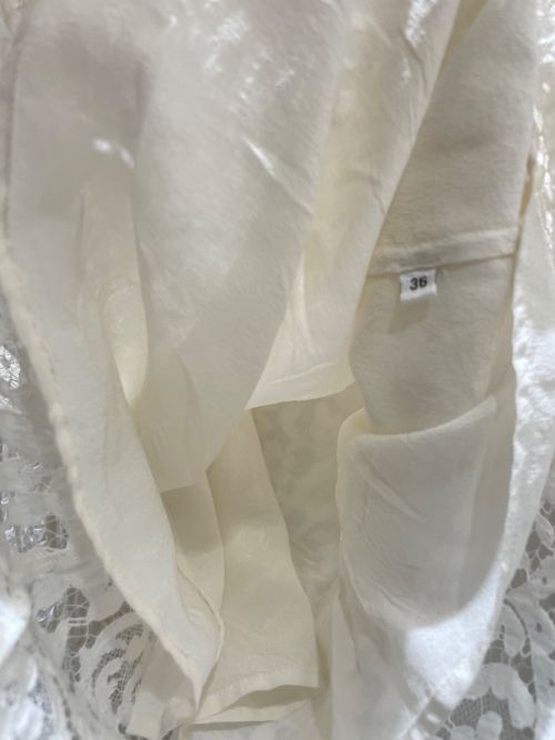 CHANEL（シャネル）CHANEL (シャネル) lace blouse ホワイト サイズ:34の古着・服飾アイテム