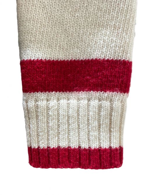CHANEL（シャネル）CHANEL (シャネル) penguin knit アイボリー×レッド サイズ:34の古着・服飾アイテム