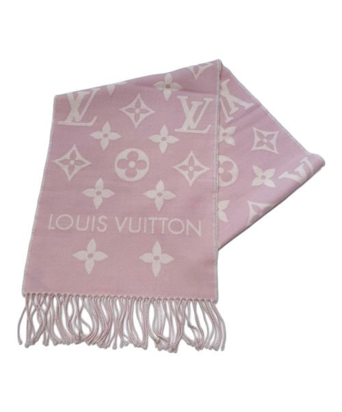 LOUIS VUITTON（ルイ ヴィトン）LOUIS VUITTON (ルイ ヴィトン) マフラー･LV エセンシャル ピンクの古着・服飾アイテム