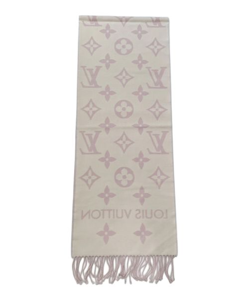 LOUIS VUITTON（ルイ ヴィトン）LOUIS VUITTON (ルイ ヴィトン) マフラー･LV エセンシャル ピンクの古着・服飾アイテム