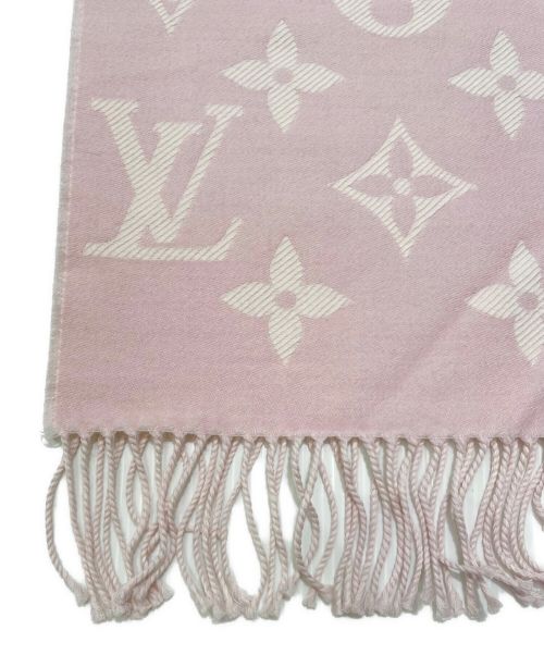 LOUIS VUITTON（ルイ ヴィトン）LOUIS VUITTON (ルイ ヴィトン) マフラー･LV エセンシャル ピンクの古着・服飾アイテム