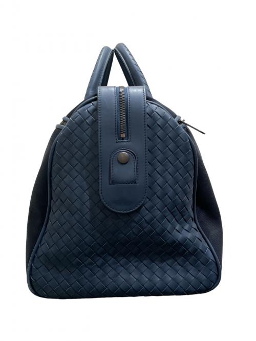 BOTTEGA VENETA（ボッテガベネタ）BOTTEGA VENETA (ボッテガベネタ) ボストンバッグ ブルーの古着・服飾アイテム