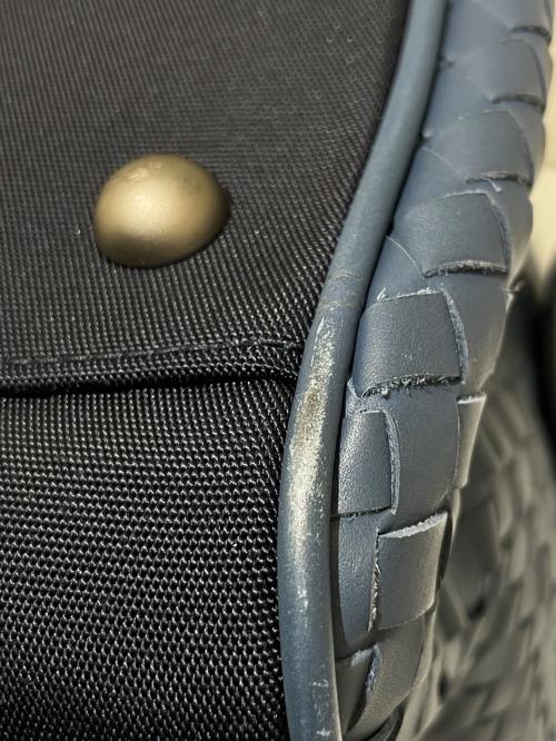 BOTTEGA VENETA（ボッテガベネタ）BOTTEGA VENETA (ボッテガベネタ) ボストンバッグ ブルーの古着・服飾アイテム