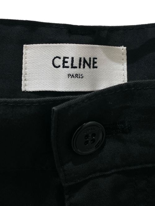 CELINE（セリーヌ）CELINE (セリーヌ) ミドルライズカーゴパンツ ブラック サイズ:48の古着・服飾アイテム