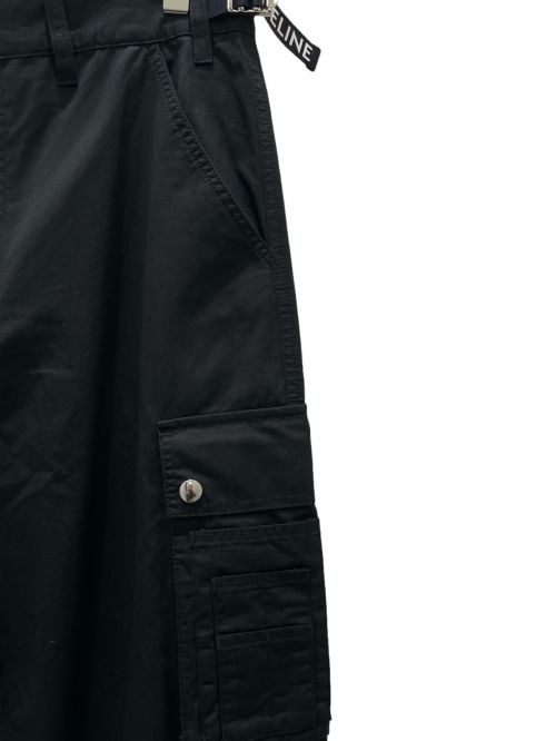 CELINE（セリーヌ）CELINE (セリーヌ) ミドルライズカーゴパンツ ブラック サイズ:48の古着・服飾アイテム