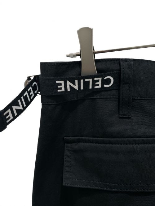CELINE（セリーヌ）CELINE (セリーヌ) ミドルライズカーゴパンツ ブラック サイズ:48の古着・服飾アイテム