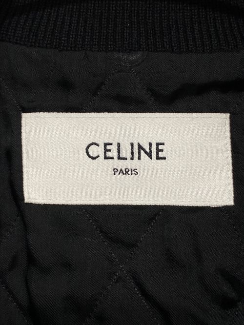 CELINE（セリーヌ）CELINE (セリーヌ) オーバーサイズ テディジャケット ブラック サイズ:44の古着・服飾アイテム
