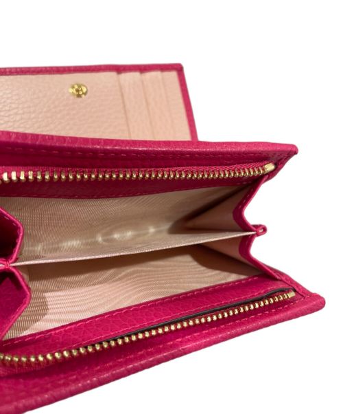 GUCCI（グッチ）GUCCI (グッチ) 2つ折り財布 ショッキングピンクの古着・服飾アイテム