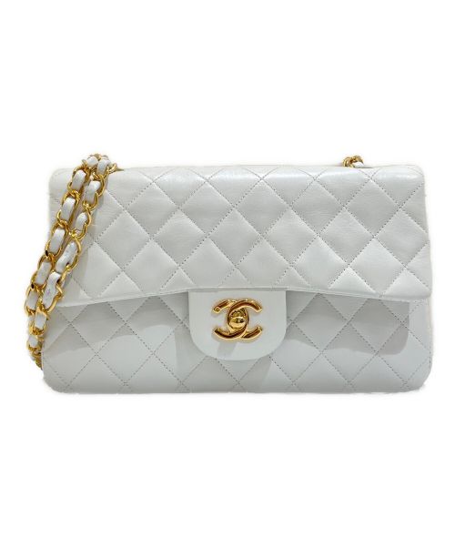 CHANEL（シャネル）CHANEL (シャネル) マトラッセ23/ラムスキン ホワイト×ゴールド サイズ:23の古着・服飾アイテム
