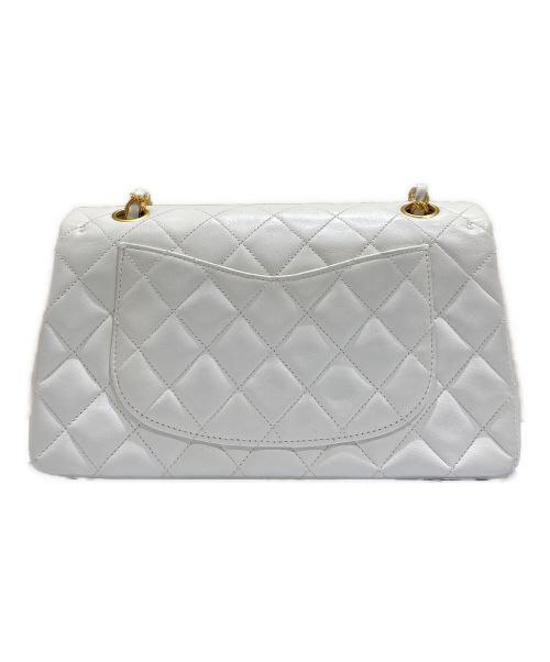 CHANEL（シャネル）CHANEL (シャネル) マトラッセ23/ラムスキン ホワイト×ゴールド サイズ:23の古着・服飾アイテム