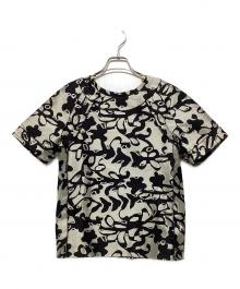 LANVIN RIVER 2014（ランバンリバー2014）の古着「ブラウス」｜ホワイト×ブラック