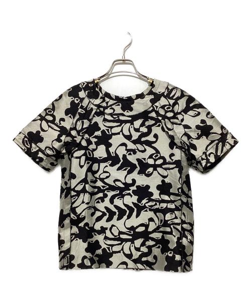 LANVIN RIVER 2014（ランバンリバー2014）LANVIN RIVER 2014 (ランバンリバー2014) ブラウス ホワイト×ブラック サイズ:34の古着・服飾アイテム