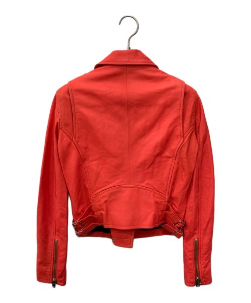 IRO（イロ）IRO (イロ) ダブルライダースジャケット レッド サイズ:SIZE36の古着・服飾アイテム