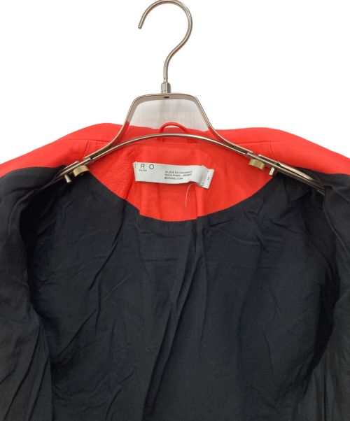 IRO（イロ）IRO (イロ) ダブルライダースジャケット レッド サイズ:SIZE36の古着・服飾アイテム