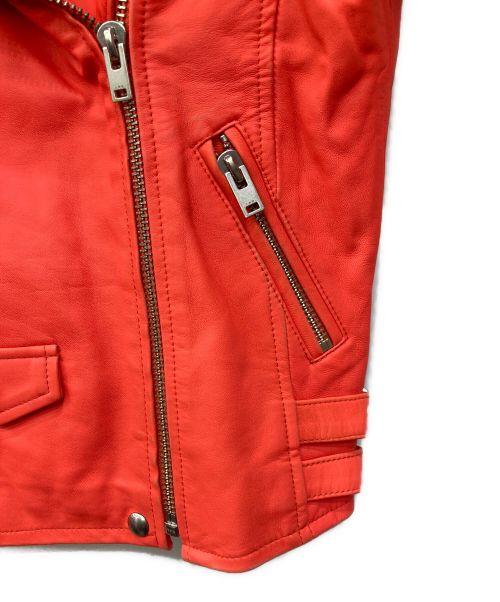 IRO（イロ）IRO (イロ) ダブルライダースジャケット レッド サイズ:SIZE36の古着・服飾アイテム