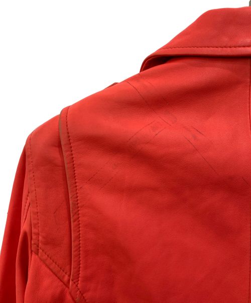 IRO（イロ）IRO (イロ) ダブルライダースジャケット レッド サイズ:SIZE36の古着・服飾アイテム