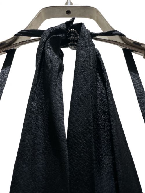 CHANEL（シャネル）CHANEL (シャネル) ホルターネックワンピース ブラック サイズ:36の古着・服飾アイテム