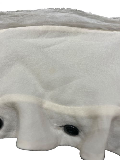 CHANEL（シャネル）CHANEL (シャネル) ベロアジャケット ブラック×ホワイト サイズ:38の古着・服飾アイテム
