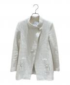 CHANELシャネル）の古着「P51 ツイードココボタン テーラードジャケット」｜ホワイト