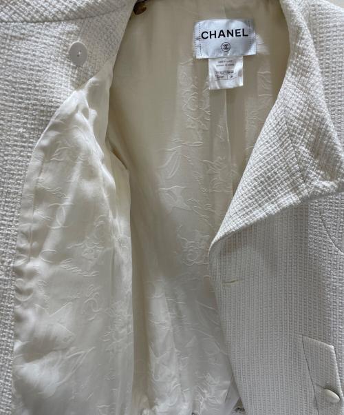 CHANEL（シャネル）CHANEL (シャネル) P51 ツイードジャケット ホワイト サイズ:34の古着・服飾アイテム