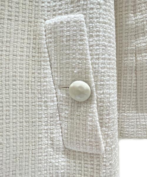 CHANEL（シャネル）CHANEL (シャネル) P51 ツイードジャケット ホワイト サイズ:34の古着・服飾アイテム