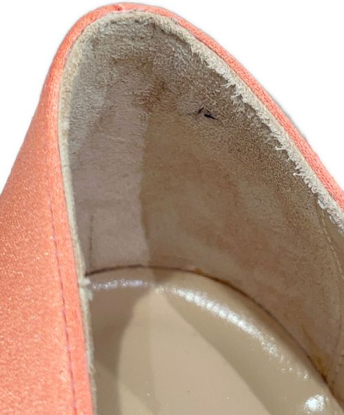 Manolo Blahnik（マノロ ブラニク）Manolo Blahnik (マノロブラニク) フラットパンプス コーラル サイズ: 34 1/2の古着・服飾アイテム