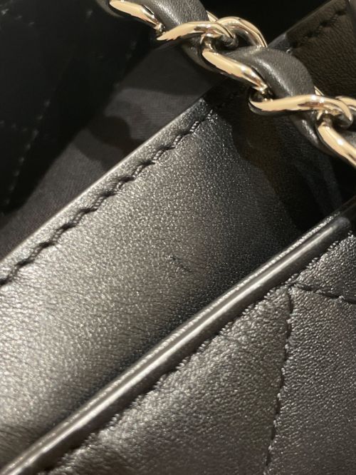 CHANEL（シャネル）CHANEL (シャネル) マトラッセ32/ラムスキン ブラック×シルバー金具 サイズ:32の古着・服飾アイテム