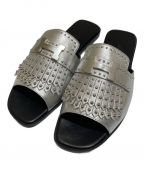 HERMESエルメス）の古着「スタッズサンダル」｜シルバー