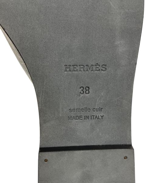 HERMES（エルメス）HERMES (エルメス) スタッズサンダル シルバー サイズ:38の古着・服飾アイテム