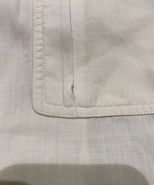 HERMES（エルメス）HERMES (エルメス) リネンシャツ ホワイト サイズ:40の古着・服飾アイテム