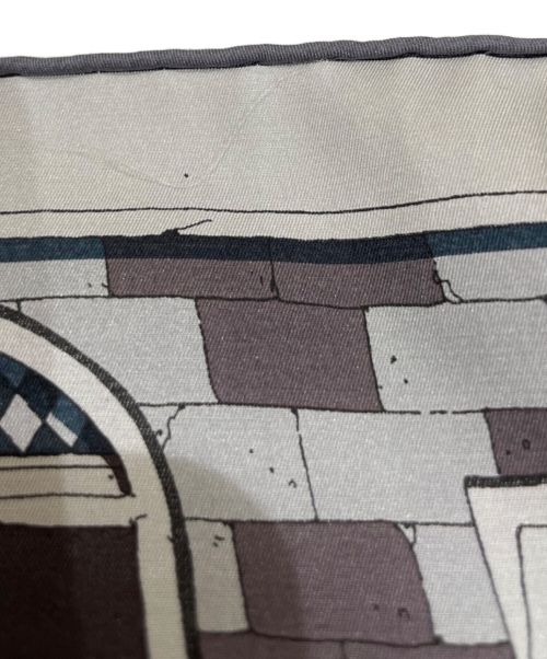 HERMES（エルメス）HERMES (エルメス) カレ100 グレー×ブルー サイズ:100の古着・服飾アイテム